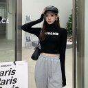 全4色 Tシャツ カットソー 長袖 ショート丈 裏起毛 裏ボア付き タートルネック ハイネック スリム LOGO ロゴ 英字 原宿系ファッション 韓国風ダンス ...
