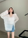 全2色 Tシャツ カットソー 長袖 シャーリング ギャザー シワ 日焼け止め 紫外線防止 薄手 体型カバー 着痩せ ファッション sweet系 トップス カット...