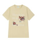 全2色 Tシャツ カットソー 五分 七分 半袖 切り替え 体型カバー 着痩せ LOGO ロゴ 英字 アルファベット 【大きいサイズあり】 カジュアル トップス ...