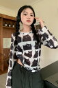 Tシャツ カットソー 長袖 薄手 チュール 日焼け止め 紫外線防止 バイカラー 配色 シンプル ファッション トップス カットソー レディース 女
