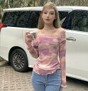 シースルー ダイダイ トップス カットソー 長袖 透け感 Tシャツ インナー 薄手 ダンス 衣装 ヒップホップ HIPHOP レディース ガールズ ストリート ...