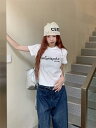 全2色 半袖 五分袖 七分袖 トップス カットソー Tシャツ プリント ストライプ バックプリント ホワイト グレー ダンス 衣装 ヒップホップ HIPHOP ...