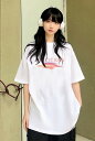 全2色 ♪S-3XL展開♪半袖 五分袖 七分袖 プリント バックプリント アメリカン トップス Tシャツ カットソー ホワイト 白 ブラック 黒 ゆったり ビッ...