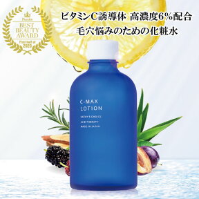 【楽天 送料無料】Cマックス ローション 100ml【美容・コスメ スキンケア 化粧水 ニキビ跡 赤み 消し ニキビケア ニキビ 色素沈着 毛穴 大人ニキビ VC ポイント イオン導入 シーマックス ビタミンc誘導体】