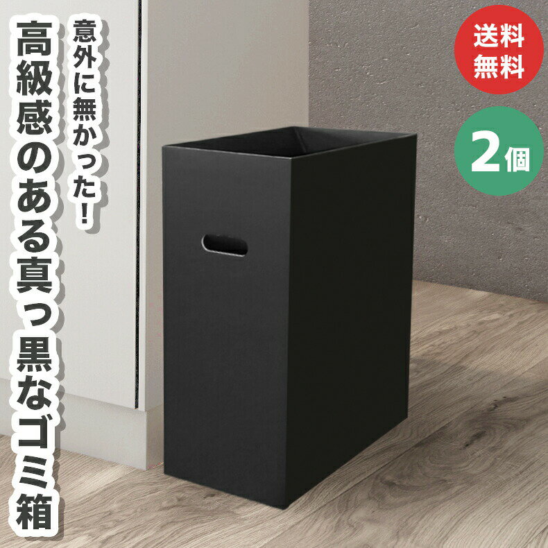 ダンボール ゴミ箱 45L 45リットル ゴミばこ ごみ箱 ごみばこ インテリア 頑丈 おしゃれ かわいい スリム 分別 あす楽 家庭 子供部屋 キッチン 屋外 屋内 段ボール ダストボックス ダンボール箱 段ボール箱 45l 2個セット 新発売 黒 アウトドア エコ 屑入れ 屑箱 丈夫 軽い