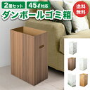 ダンボール ゴミ箱 2個 ダストボックス 段ボール 45L 45リットル ごみ箱 ごみばこ ゴミばこ 頑丈 軽量 軽い おしゃれ かわいい スリム 分別 家庭 子供部屋 キッチン 屋外 屋内 BBQ アウトドア イベント 2セット