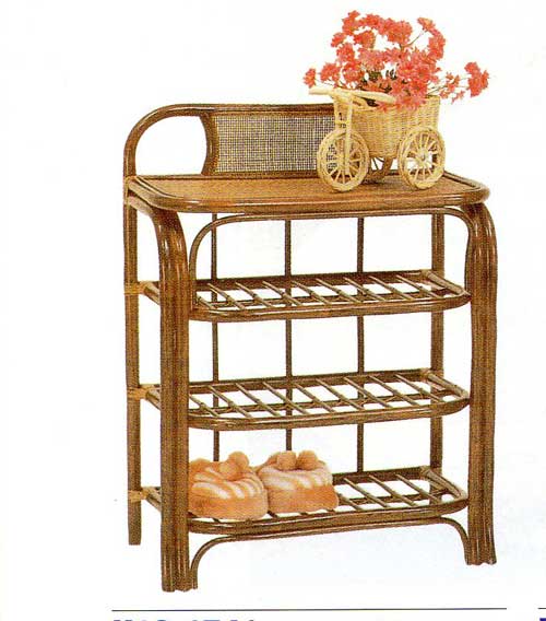 Slippers Racks - 籐スリッパラック 1741V幅64奥行36高83