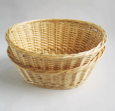 Rakuten - 柳バスケット2個セット43-58setw50d40h21