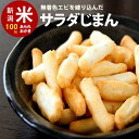 加藤製菓 せんべい スタンドパック　サラダじまん チャック袋 【110g】自慢の国産 新潟米 あられ おかき おせんべい【新潟 加藤製菓】【自宅用単品】