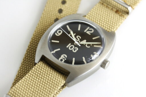 カーキのNATOナイロン・ストラップ 18ミリ MORLLLATO モレラート ナイロンベルト NATOストラップ ミリタリーウォッチ 腕時計用バンド AIR FORCE FABRIC キャンパス素材