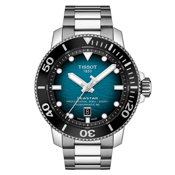 Tissot ティソ Seastar 2000 シースター オートマチック プロフェッショナル 自動巻き腕時計 600m防水 正規代理店商品 Powermatic80搭載 ダイバーウォッチ スイス製 ウルトラマリンブルー T120.607.11.041.00