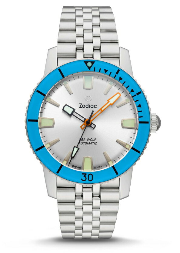 スイス製 ZODIAC ゾディアック Super Sea Wolf53 シーウルフ 自動巻き腕時計 COMPRESSION 正規代理店商品 メンズウォッチ
