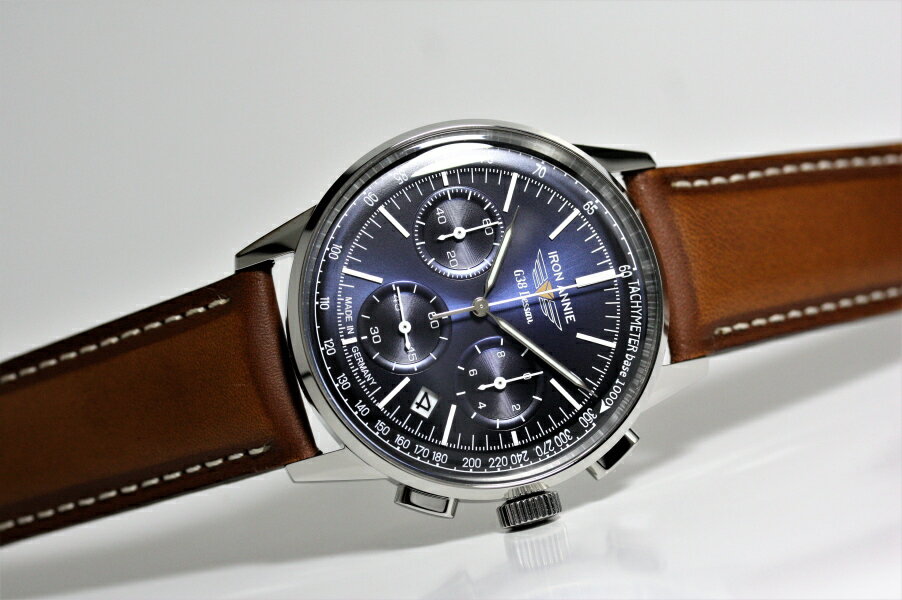 ージに ドイツ製 G38 Dessau クォーツ・クロノグラフ腕時計 メンズウォッチ 正規代理店