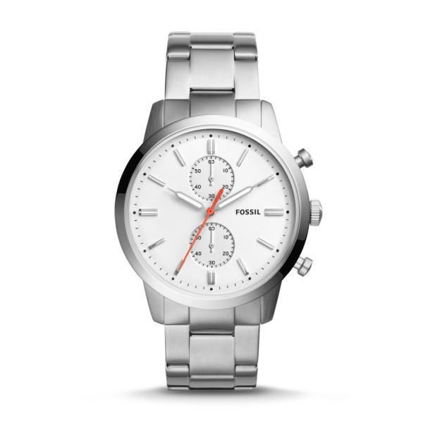 シンプルなクロノグラフ！FOSSIL【フォッシル】TOWNSMANクロノグラフ・デザインウォッチ/正規代理店商品/送料無料/クリスマス/腕時計/24,200円