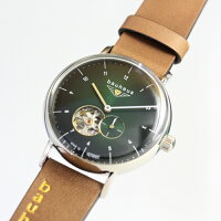 ドイツ製bauhausバウハウスパワーリザーブ搭載自動巻き腕時計バウハウス・デザインUhrenwerkRuhlaルーラMadeinGermany41ミリメンズウォッチ男性用腕時計2166-4AT