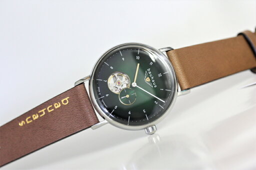 ドイツ 製 bauhaus バウハウス オープンハート自動巻き腕時計 バウハウス・デザイン Uhrenwerk Ruhla ルーラ Made in Germany 41ミリ メンズウォッチ男性用腕時計 2166-4AT