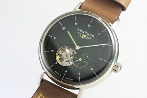 ドイツ製bauhausバウハウスパワーリザーブ搭載自動巻き腕時計バウハウス・デザインUhrenwerkRuhlaルーラMadeinGermany41ミリメンズウォッチ男性用腕時計2166-4AT