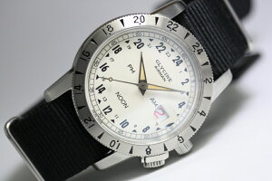 限定1000本の24時間表示!スイス製GLYCINE【グリシン】AirmanVintage【エアマン・ビンテージ】Noon自動巻き腕時計/ミリタリーウォッチ/腕時計/アメリカ空軍パイロット/グライシン/エアマンPM/AM