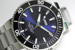 スイス製ORIS【オリス】AQUIS【アクイスデイト】300m防水自動巻き腕時計/ダイバーズウォッチ/セラミックベゼル/正規代理店商品