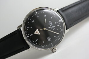 外箱が無いため在庫処分価格!シンプル!ドイツ製Junkers【ユンカース】Bauhaus【バウハウス】クォーツ腕時計/デザインウォッチ/ブラック/正規代理店商品/送料無料/メーカー希望小売価格37,400円