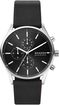 北欧デンマークのSKAGEN【スカーゲン】HOLSTクォーツ・クロノグラフ腕時計/正規代理店商品/メンズ/送料無料/日常生活防水/メーカー保証付き/クリスマス/プレゼント/お祝い
