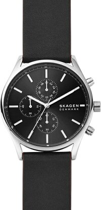 北欧デンマークのSKAGEN【スカーゲン】HOLSTクォーツ・クロノグラフ腕時計/正規代理店商品/メンズ/送料無料/日常生活防水/メーカー保証付き/クリスマス/プレゼント/お祝い