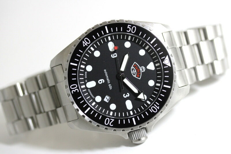 ドイツのRuhla ルーラ NVA コマンド 60時間パワーリザーブ 自動巻き腕時計 200m防水 ダイバーズ 男性用腕時計 メンズ ドイツ製