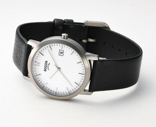 34ミリ BOCCIA ボッチア チタニウム Basic Collection クォーツ腕時計 メンズウォッチ ボーイズサイズ 正規代理店商品 受験用腕時計 合格
