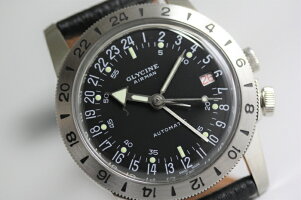 限定1000本!復刻!スイス製GLYCINE【グリシン】Airman36No1【エアマン・ナンバーワン】GMT搭載自動巻き腕時計/ミリタリーウォッチ/腕時計/アメリカ空軍パイロット/グライシン