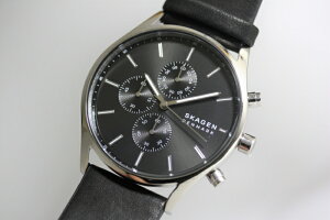 北欧デンマークのSKAGEN【スカーゲン】HOLSTクォーツ・クロノグラフ腕時計/正規代理店商品/メンズ/送料無料/日常生活防水/メーカー保証付き/クリスマス/プレゼント/お祝い