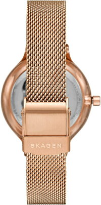 【レディース】北欧デンマークSKAGEN【スカーゲン】ANITA女性用クォーツ腕時計/マザー・オブ・パール(白蝶貝)ダイアル/デザインウォッチ/正規代理店商品