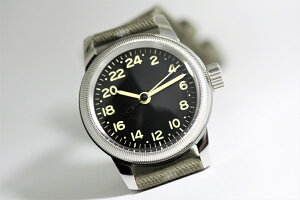 アメリカ陸軍航空隊モデルを復刻!M.R.M.W.ミリタリーウォッチ/TYPEA-11/24時間表示のクォーツ腕時計/エルジン