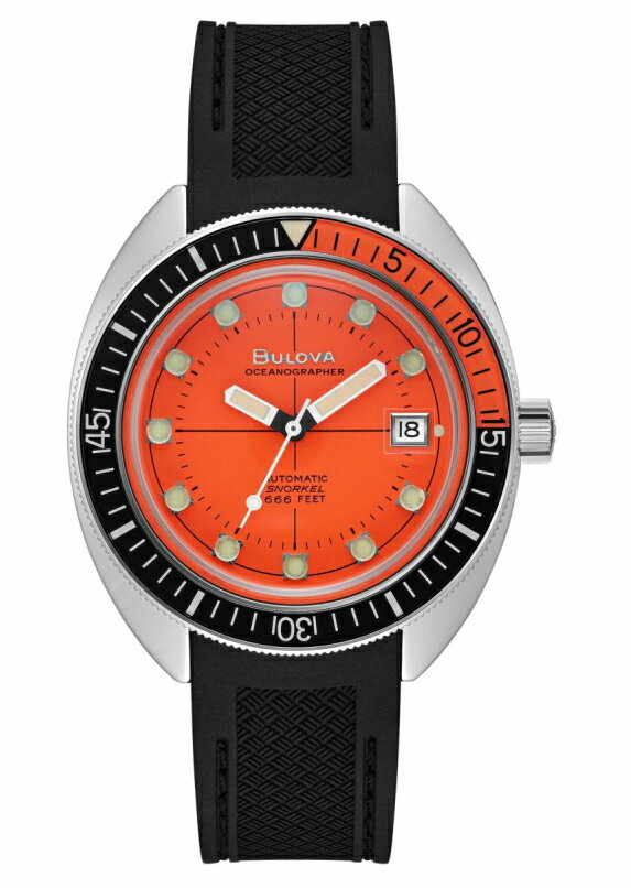 ブローバ 腕時計 メンズ BULOVA ブローバ Oceanographer オ−シャノグラファー Devil Diver デビルダイバー 復刻モデル 200m防水の自動巻き腕時計 正規代理店保証 ケース直径41ミリ 96B350