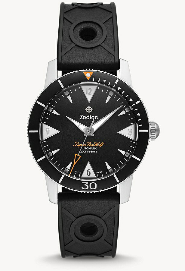 スイス製 ZODIAC ゾディアック Super Sea Wolf シーウルフ EXPLORE エクスプローラー コレクション 自動巻き腕時計 正規代理店商品 メンズウォッチ 200m防水 スキンダイバー