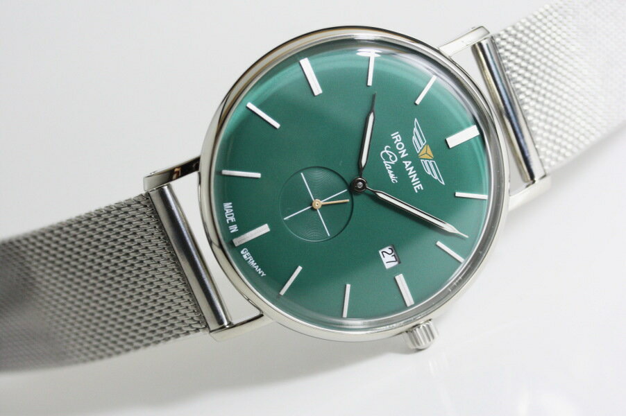 ドイツ製IRON ANNIE アイアン・アニー CLASSIC クラシック スモールセコンド・クォーツ腕時計 メンズウォッチ 正規代理店商品 Junkersユンカース メッシュベルト ミラネーゼベルト 49,500円