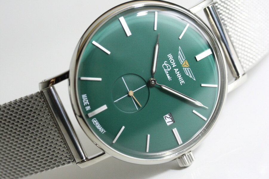 ドイツ製IRON ANNIE アイアン・アニー CLASSIC クラシック スモールセコンド・クォーツ腕時計 メンズウォッチ 正規代理店商品 Junkersユンカース メッシュベルト ミラネーゼベルト 49,500円