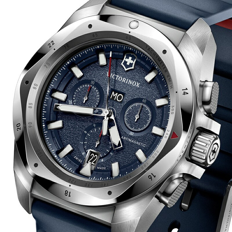 VICTORINOX ビクトリノックス I.N.O.X イノックス・クロノグラフ クォーツ腕時計 INOX 正規代理店商品 200m防水 男性用 メンズ ブルー