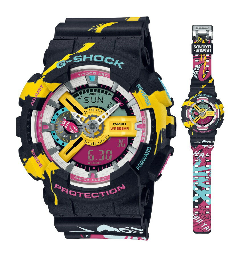 楽天加坪屋（かつぼや）CASIO カシオ G-SHOCK Gショック 大人気オンラインゲーム『リーグ・オブ・レジェンド』とのコラボレーションモデル 腕時計 国内正規流通商品 GA-110LL-1AJR