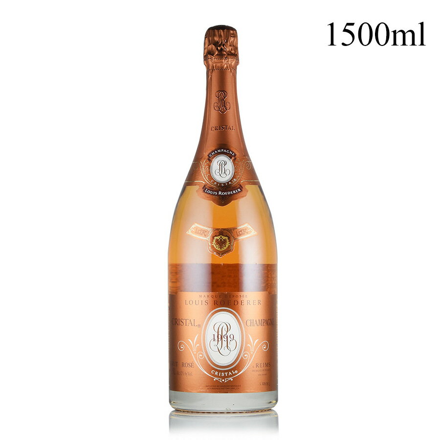 ルイ ロデレール クリスタル ロゼ 1999 マグナム 1500ml ルイロデレール ルイ・ロデレール Louis Roederer Cristal Rose フランス シャンパン シャンパーニュ[のこり1本]