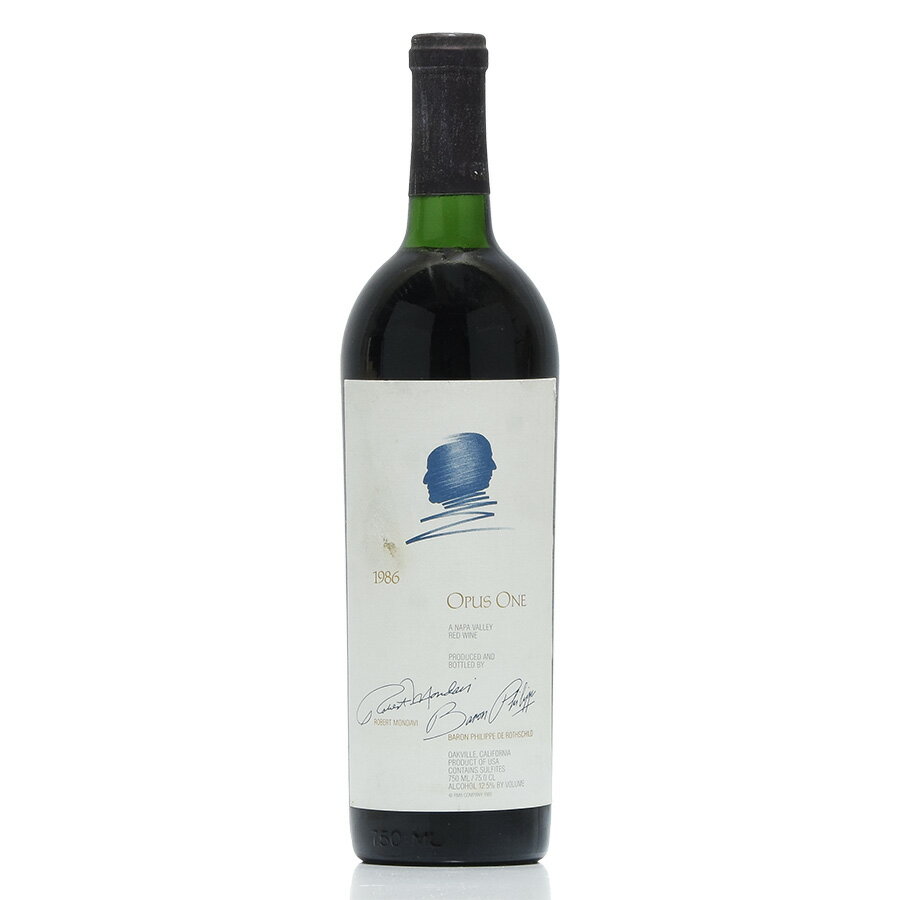 オーパス ワン 1986 ラベル不良 オーパスワン オーパス・ワン Opus One アメリカ カリフォルニア 赤ワイン 新入荷[のこり1本]