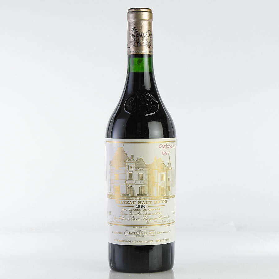 シャトー オー ブリオン 1986 ラベル不良 オーブリオン Chateau Haut-Brion フランス ボルドー 赤ワイン