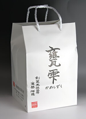 甕雫【かめしずく】芋焼酎 1800ml 専用手提げ袋