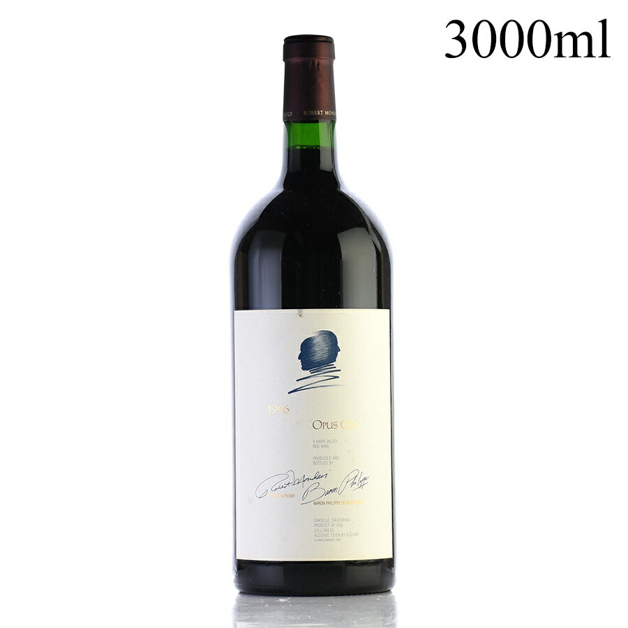 オーパスワン 1996 ダブルマグナム 3000ml ラベル不良 オーパス ワン オーパス・ワン カリフォルニア ナパ 赤ワイン[のこり1本]SALE★特別価格
