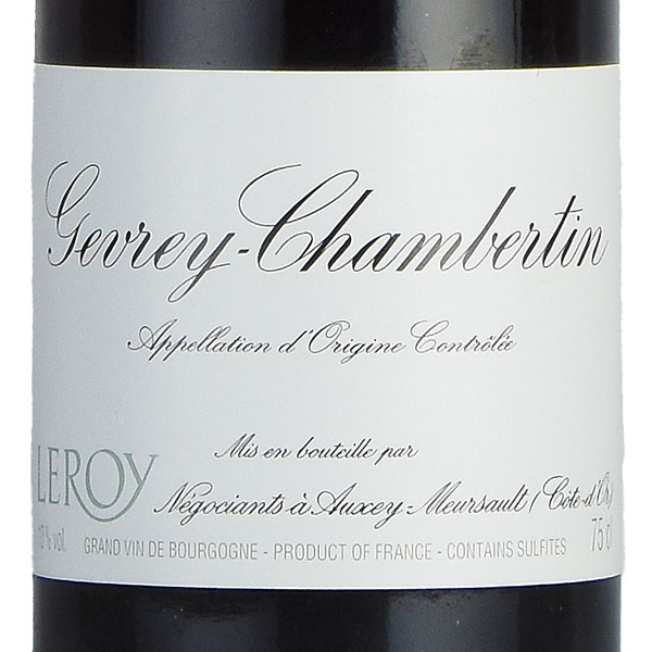 ルロワ メゾン ルロワ ジュヴレ シャンベルタン 1983 Maison Leroy Gevrey Chambertin フランス ブルゴーニュ 赤ワイン katsuda-10146814 KATSUDA 勝田商店 銘醸ワイン専門 サンプル画像2