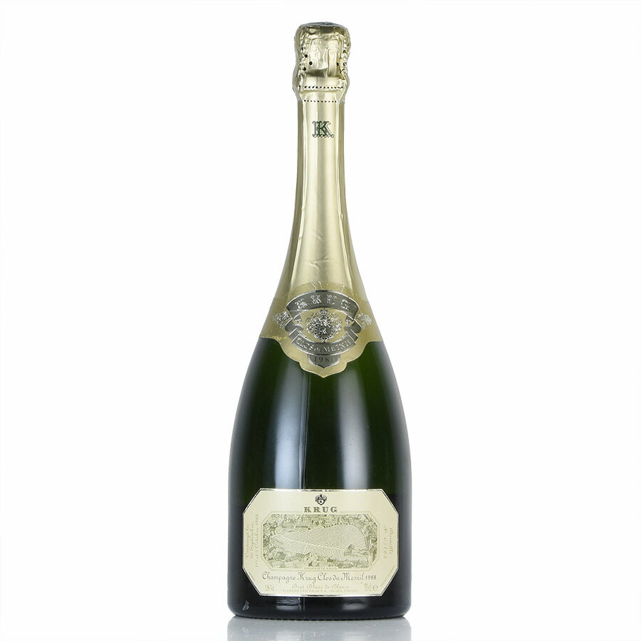 【最大1,000円OFFクーポン★期間限定】クリュッグ クロ デュ メニル 1988 クロ ド メニル Krug Clos du Mesnil フランス シャンパン シャンパーニュ 新入荷[のこり1本]【お買い物マラソン期間★5/9 20:00～5/16 1:59】