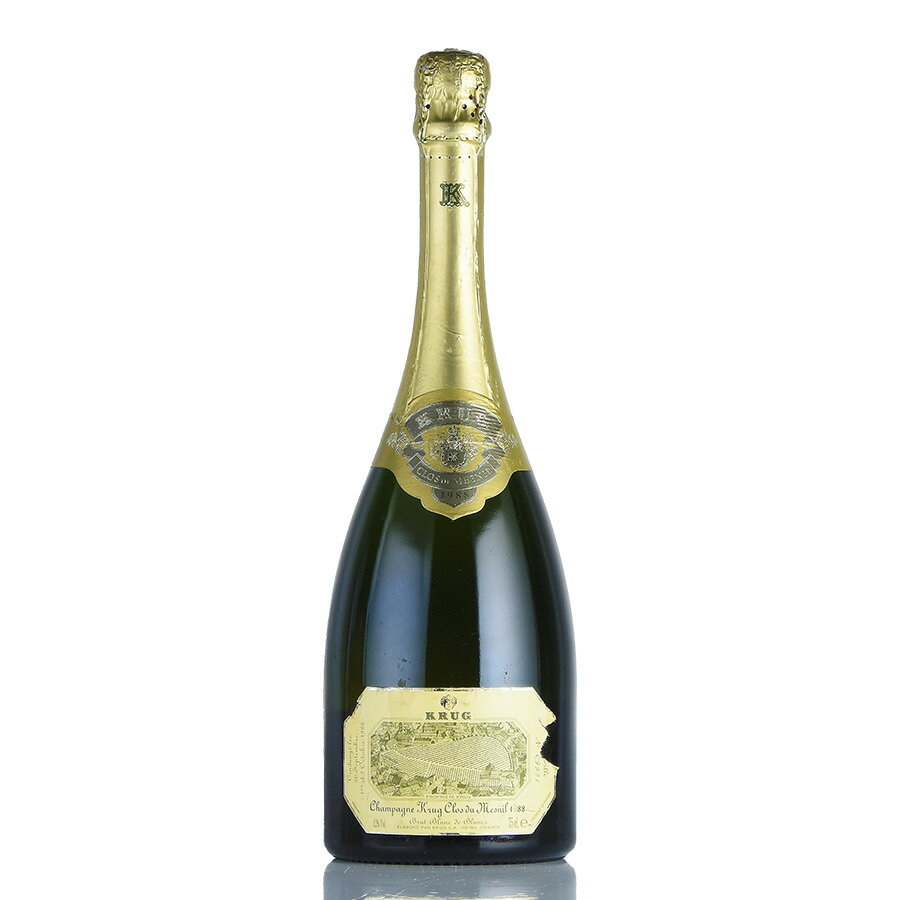 クリュッグ クロ デュ メニル 1988 ラベル不良 クロ ド メニル Krug Clos du Mesnil フランス シャンパン シャンパーニュ[のこり1本]