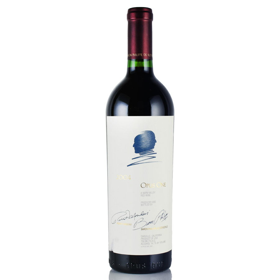 オーパス ワン 2004 ラベル不良 オーパスワン オーパス・ワン Opus One アメリカ カリフォルニア 赤ワイン[のこり1本]