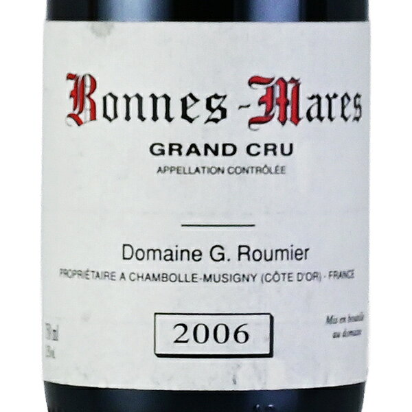 【3％OFFクーポン】ジョルジュ ルーミエ ボンヌ マール グラン クリュ 2006 Georges Roumier Bonnes Mares Grand Cru フランス ブルゴーニュ 赤ワイン katsuda-10160074 KATSUDA 勝田商店 銘醸ワイン専門 サンプル画像2
