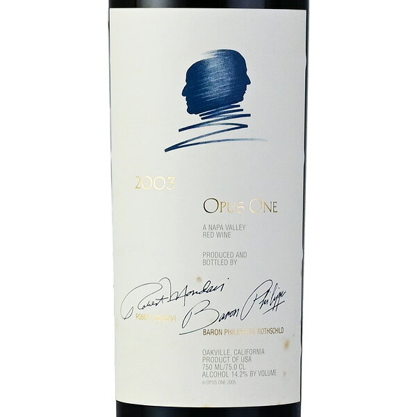 【最大5千円OFFクーポン】オーパスワン (Opus One) 2003 ラベル不良 オーパス・ワン 赤ワイン アメリカ カリフォルニア ナパバレー katsuda-10160408 KATSUDA 勝田商店 銘醸ワイン専門 サンプル画像2