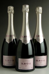 クリュッグ ロゼ フルボトル【並行品】【箱なし】3本KRUG ROSE 750ml